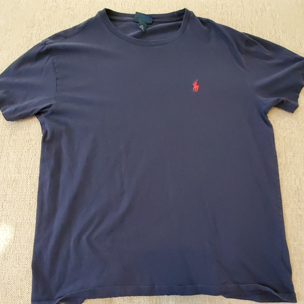 Ralph Lauren T Shirt Men's Medium Navy Blue